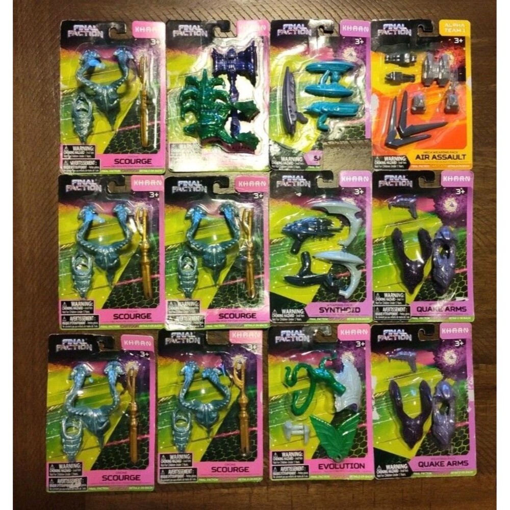 Final Faction Action Figure Accessories 12 Pieces New In Package KHARN ALPHA